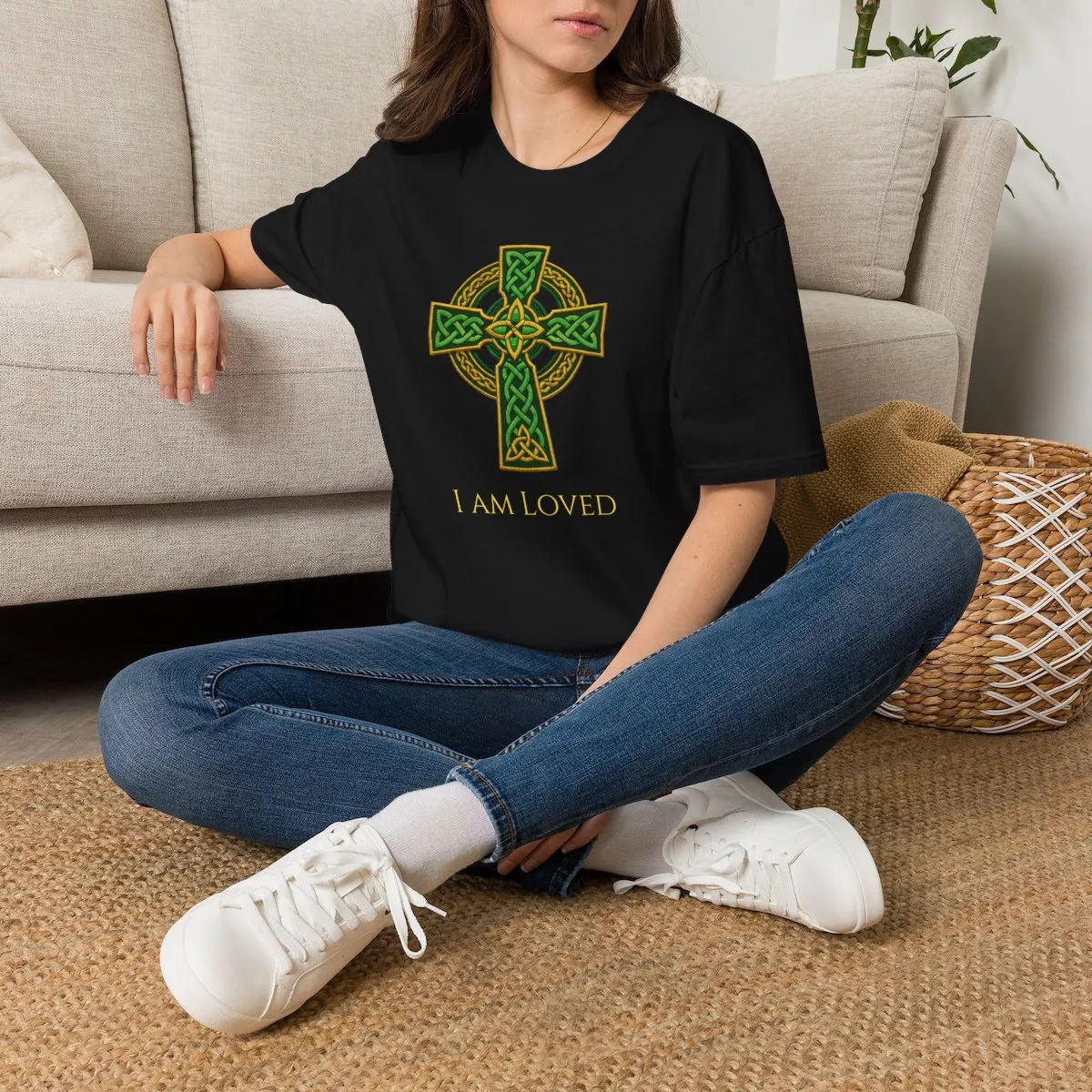 Celtic Cross Knotwork T-Shirt | Irish Celtic Cross Shirt