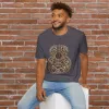 Ornate Acoustic Guitar Illustration T-Shirt | Vintage Floral Guitar Art