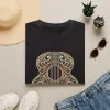Ornate Acoustic Guitar Illustration T-Shirt | Vintage Floral Guitar Art