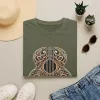 Ornate Acoustic Guitar Illustration T-Shirt | Vintage Floral Guitar Art