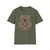 Ornate Acoustic Guitar Illustration T-Shirt | Vintage Floral Guitar Art