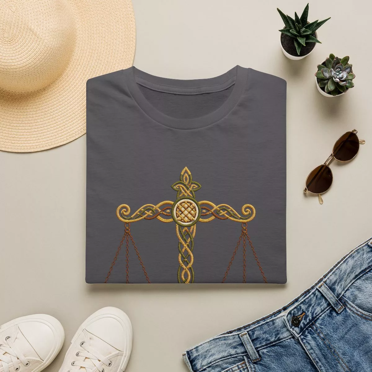 Celtic Scales of Justice T-Shirt | Integrity Matters | Lawyer Legal Tee