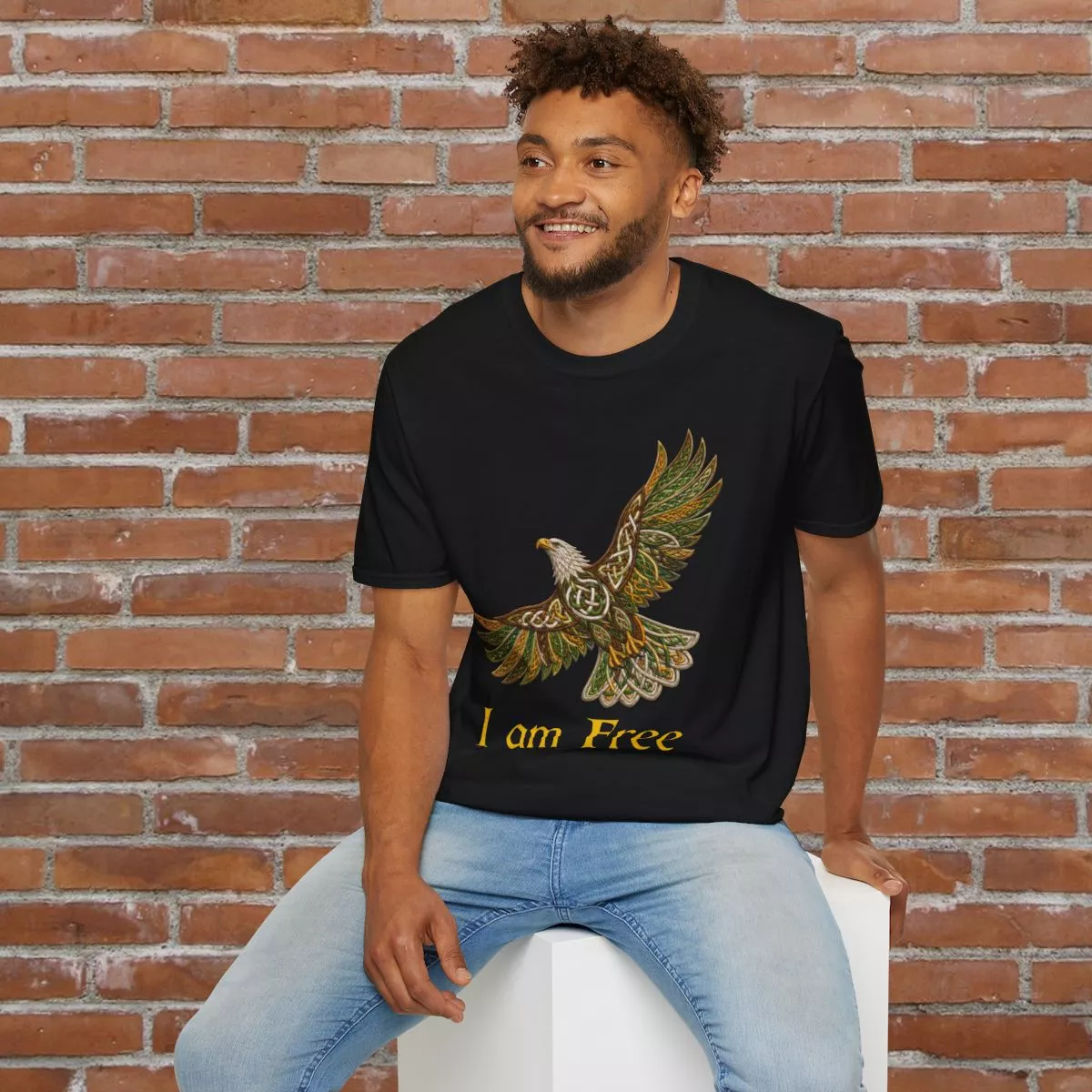 I Am Free Eagle shirt | T-Shirt, Celtic eagle design, Freedom bird tee