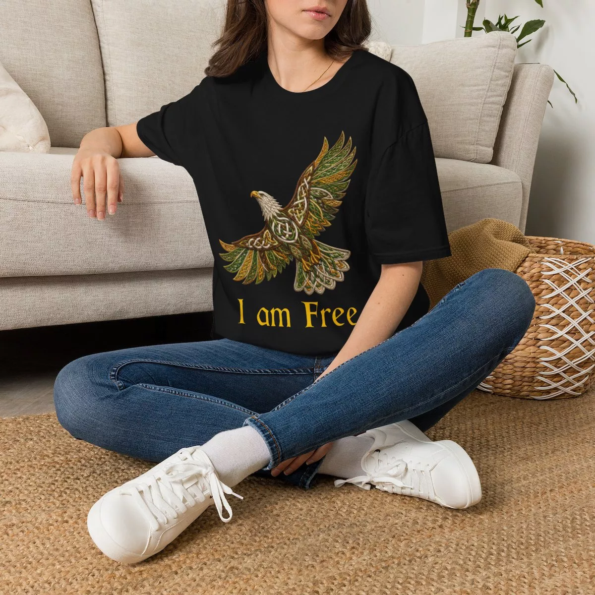 I Am Free Eagle shirt | T-Shirt, Celtic eagle design, Freedom bird tee