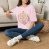 Faith Over Fear tee | Inspirational Christian shirt, embroidered-look print