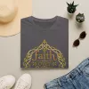 Faith Over Fear tee | Inspirational Christian shirt, embroidered-look print