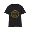 Faith Over Fear tee | Inspirational Christian shirt, embroidered-look print