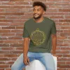 Faith Over Fear tee | Inspirational Christian shirt, embroidered-look print