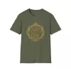 Faith Over Fear tee | Inspirational Christian shirt, embroidered-look print