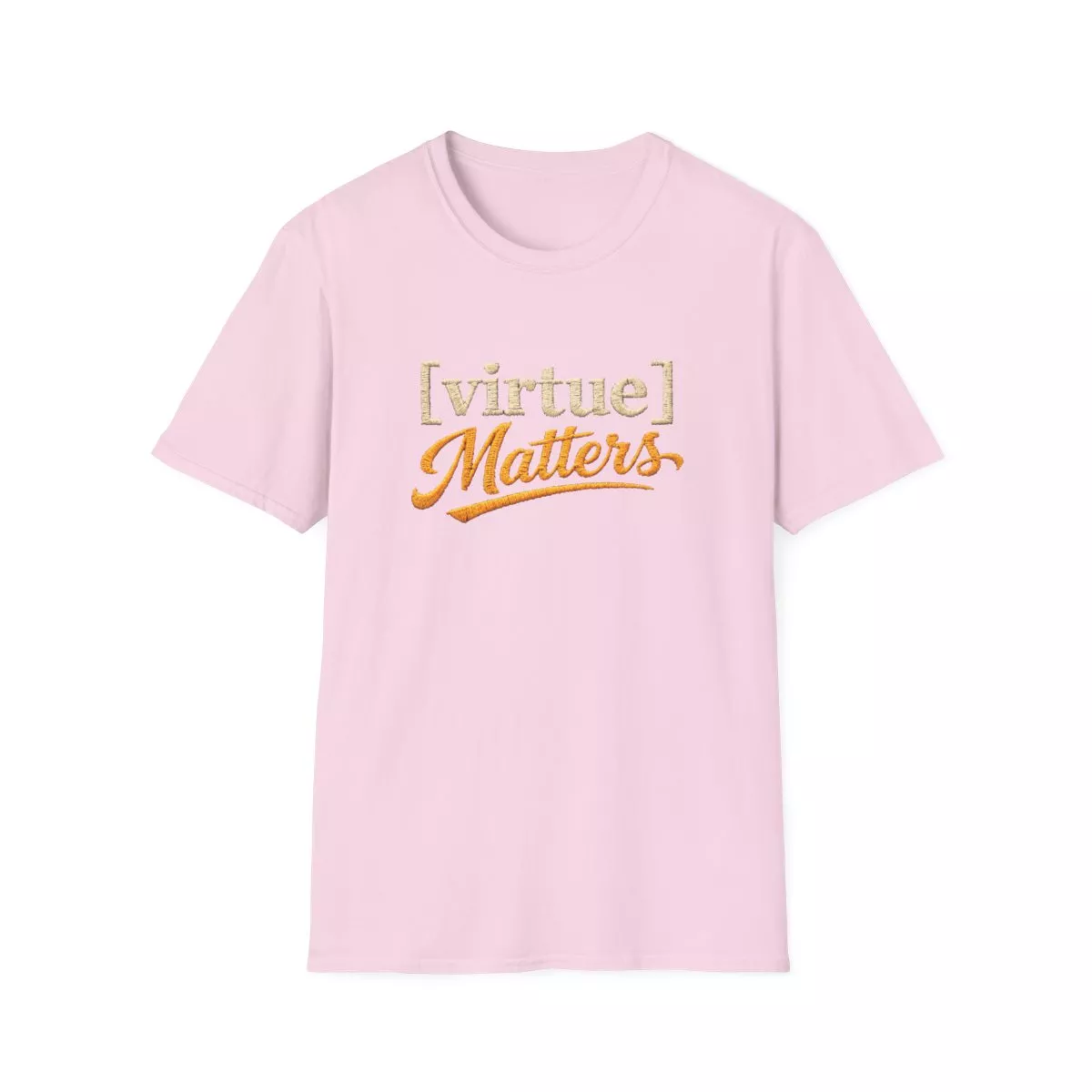 Virtue Matters hand-lettered logo T-Shirt | Inspirational Typography Tee