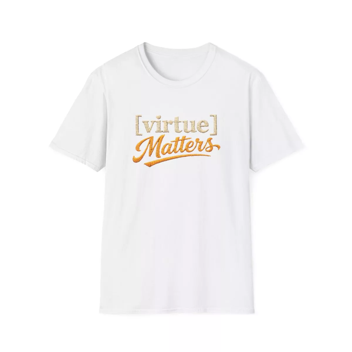 Virtue Matters hand-lettered logo T-Shirt | Inspirational Typography Tee