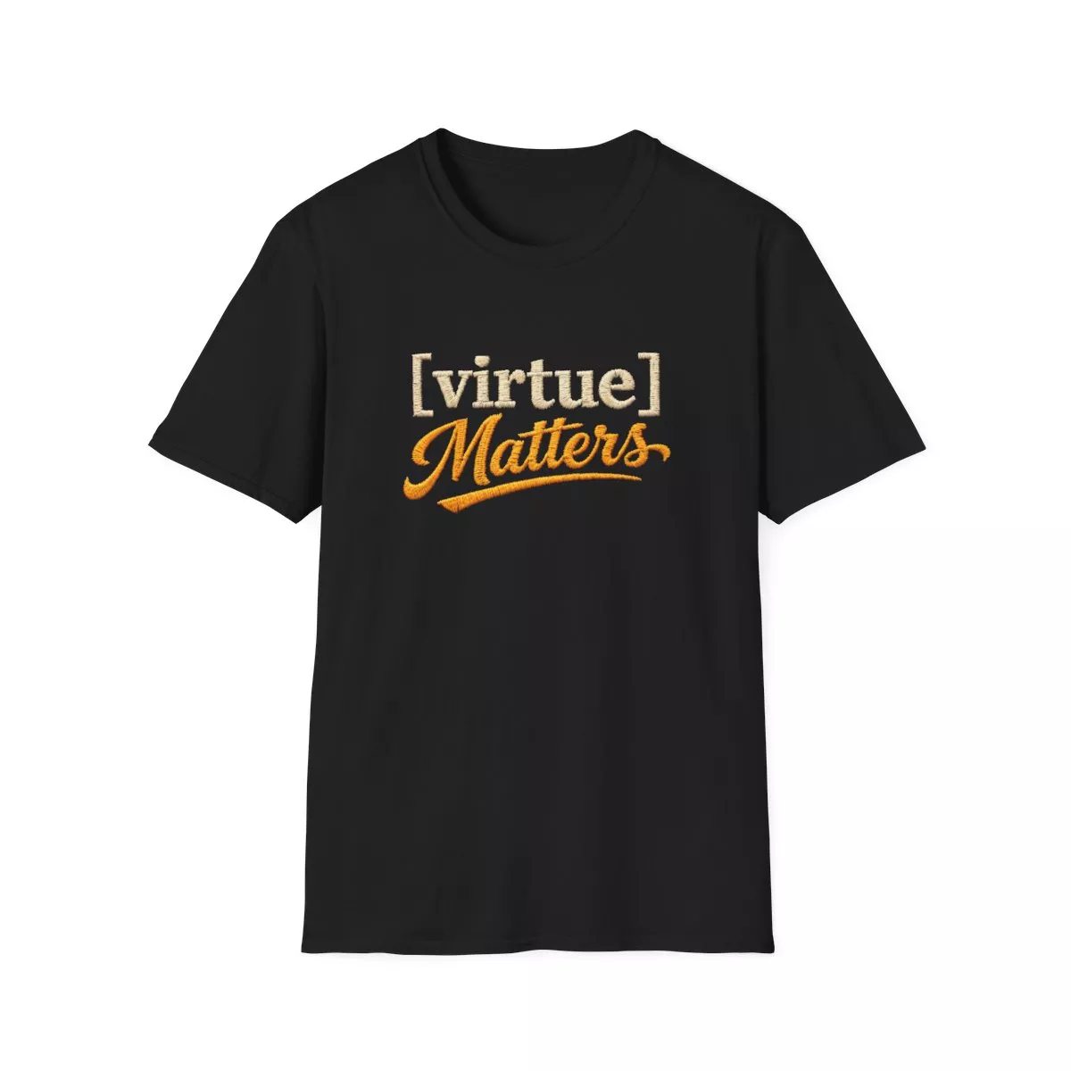 Virtue Matters hand-lettered logo T-Shirt | Inspirational Typography Tee