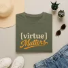 Virtue Matters hand-lettered logo T-Shirt | Inspirational Typography Tee