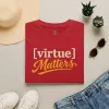 Virtue Matters hand-lettered logo T-Shirt | Inspirational Typography Tee
