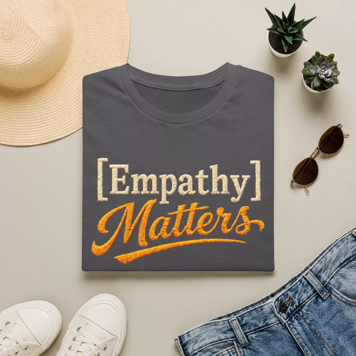 Empathy Matters T-Shirt | Positive Message Tee, Inspirational Typography