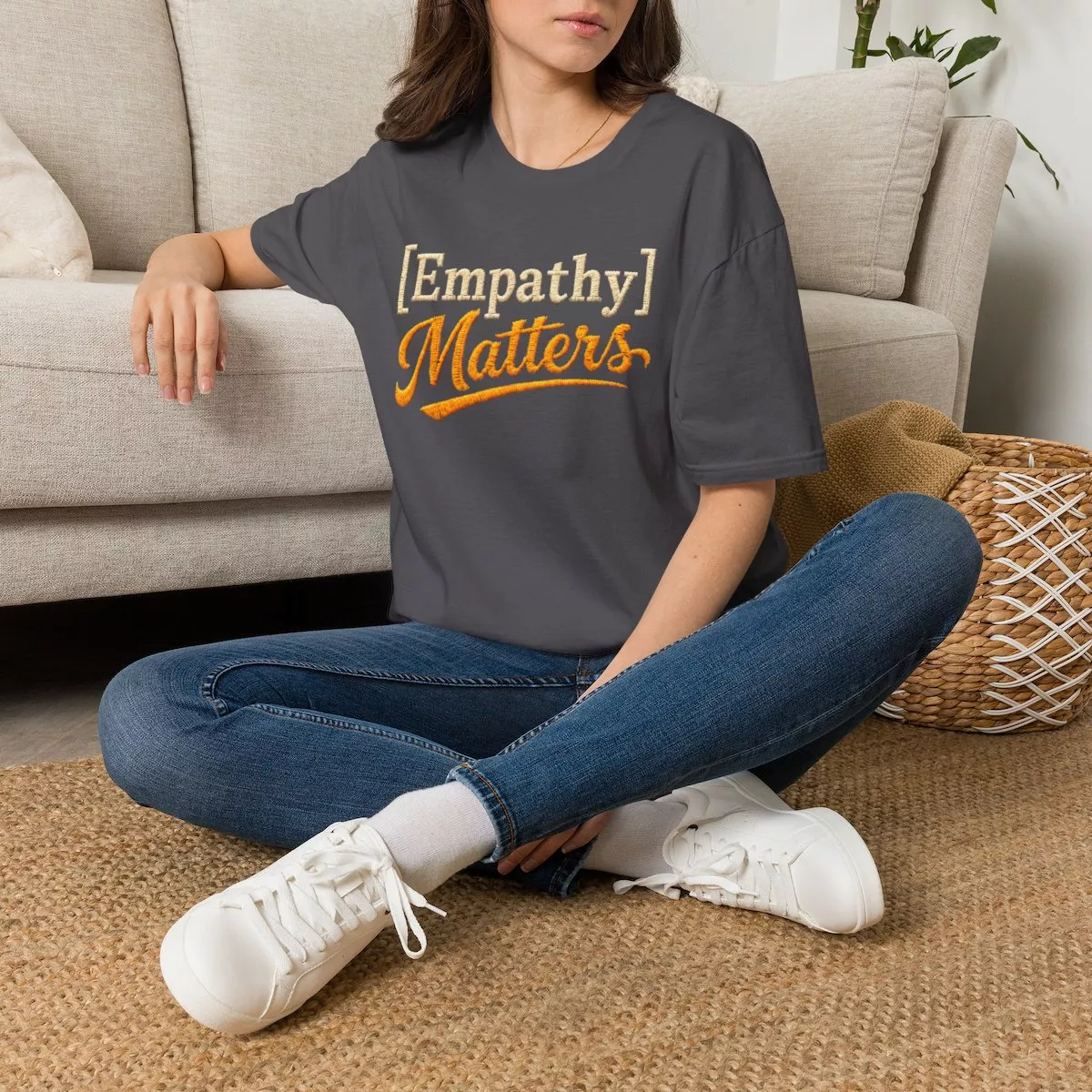 Empathy Matters T-Shirt | Positive Message Tee, Inspirational Typography