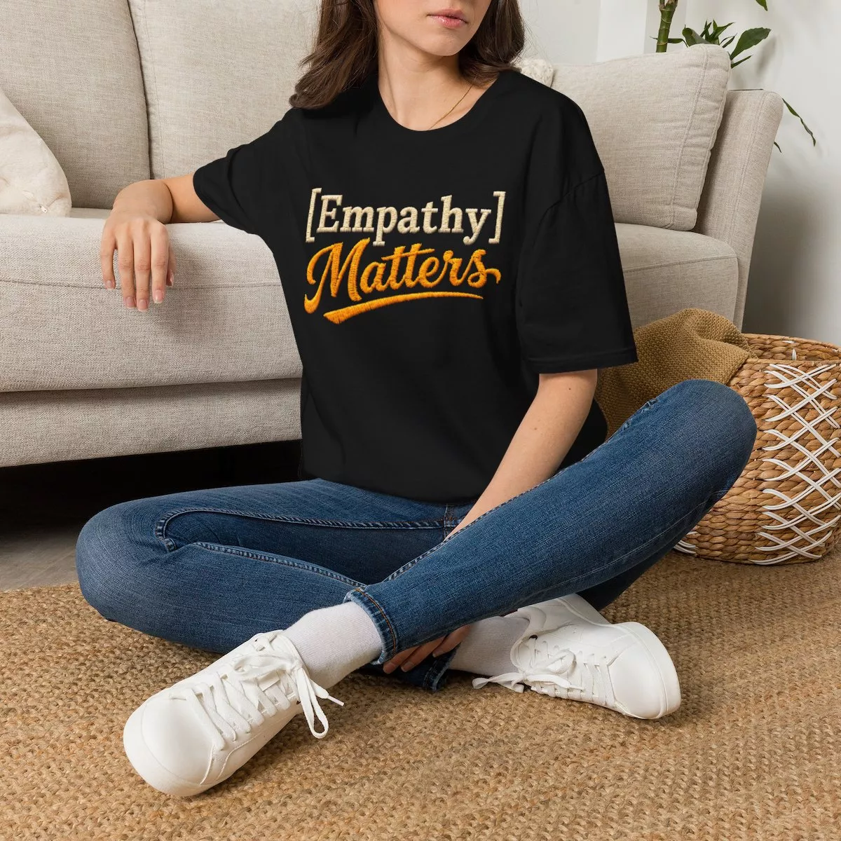 Empathy Matters T-Shirt | Positive Message Tee, Inspirational Typography