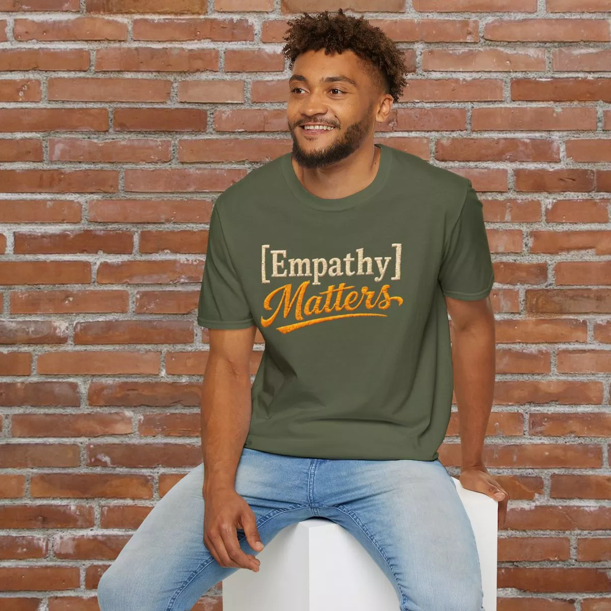 Empathy Matters T-Shirt | Positive Message Tee, Inspirational Typography