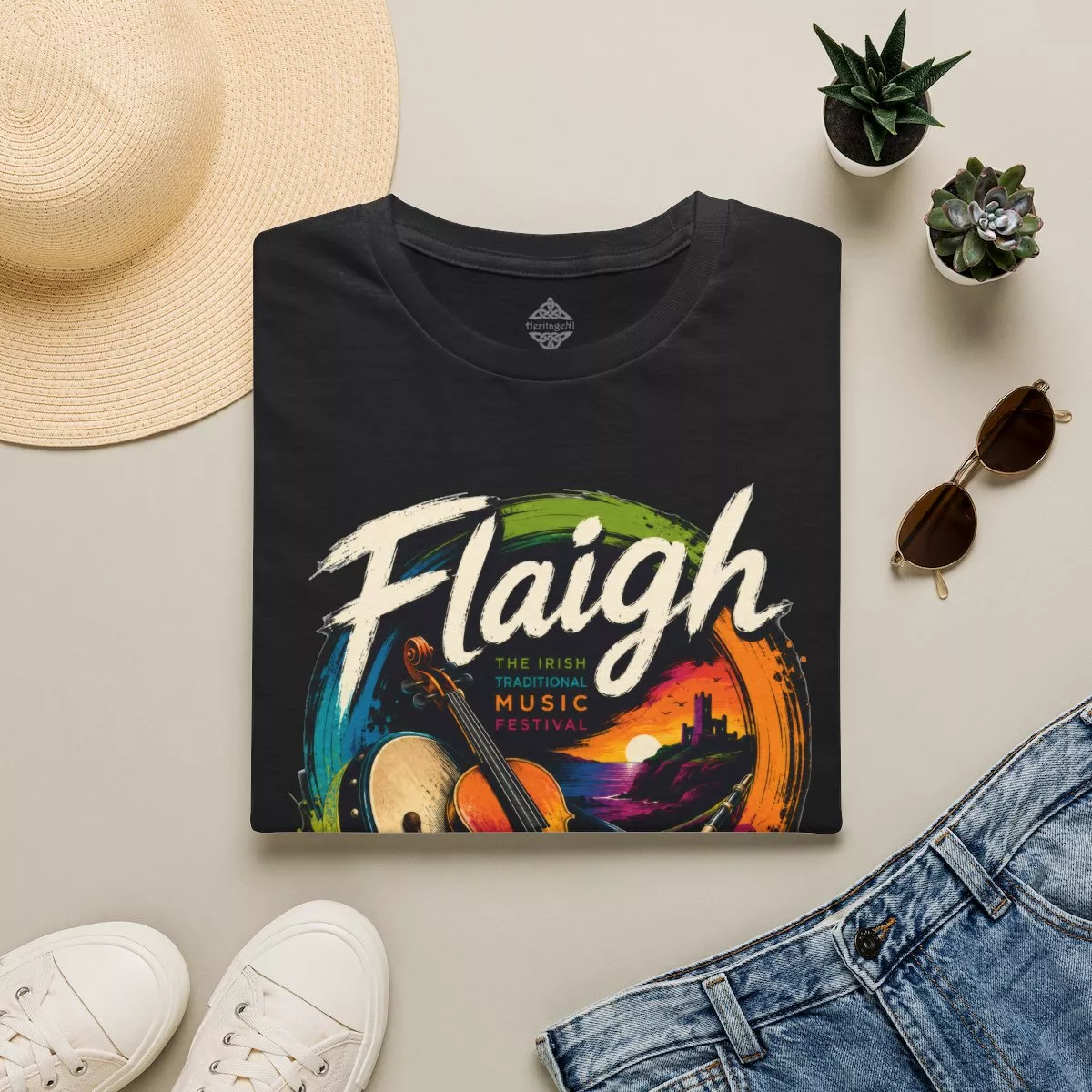 Flaigh Irish Music Graphic Tee | T-Shirt