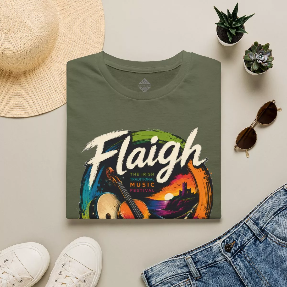 Flaigh Irish Music Graphic Tee | T-Shirt