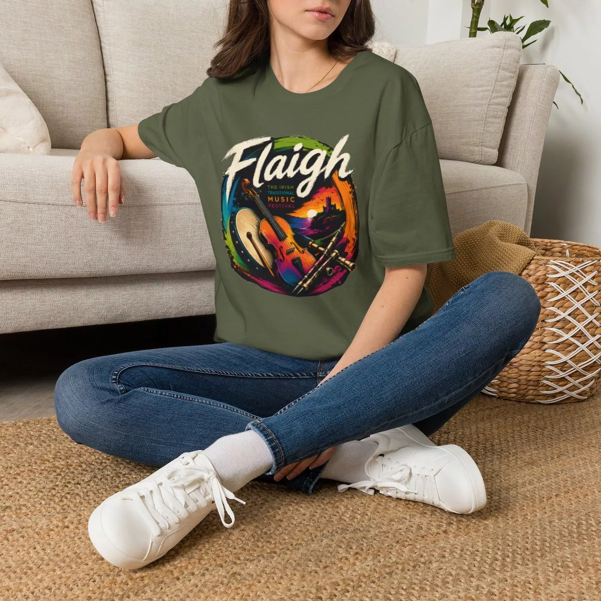 Flaigh Irish Music Graphic Tee | T-Shirt
