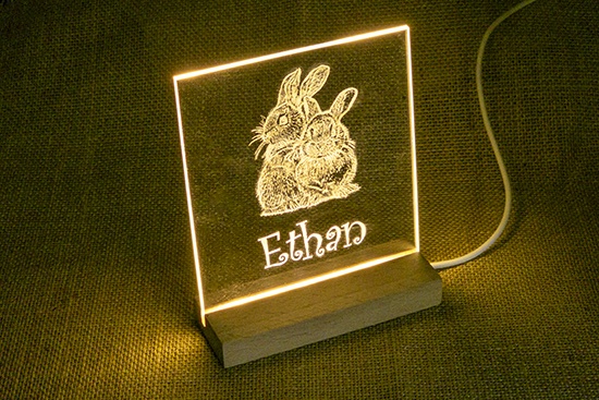 USB LED Bunny Rabbit Night LIght