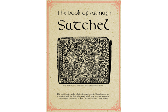 Print of the Satchel that contains the Book of Armagh
