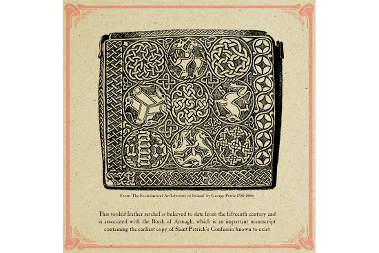 Print of the Satchel that contains the Book of Armagh