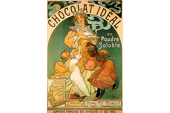 Chocolate Ideal vintage poster