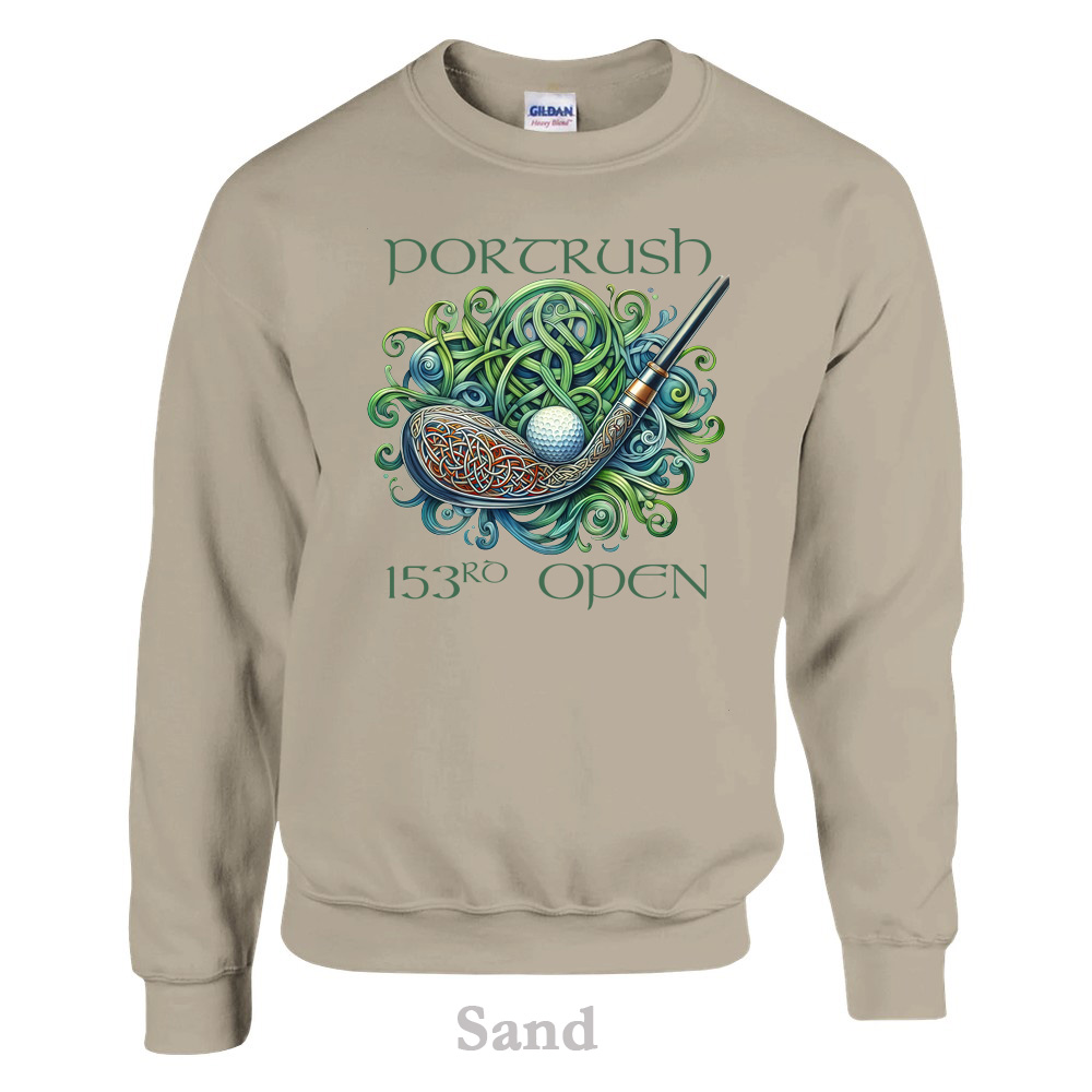 sand  sweatshirt - 153rd Open at Portrush Collection