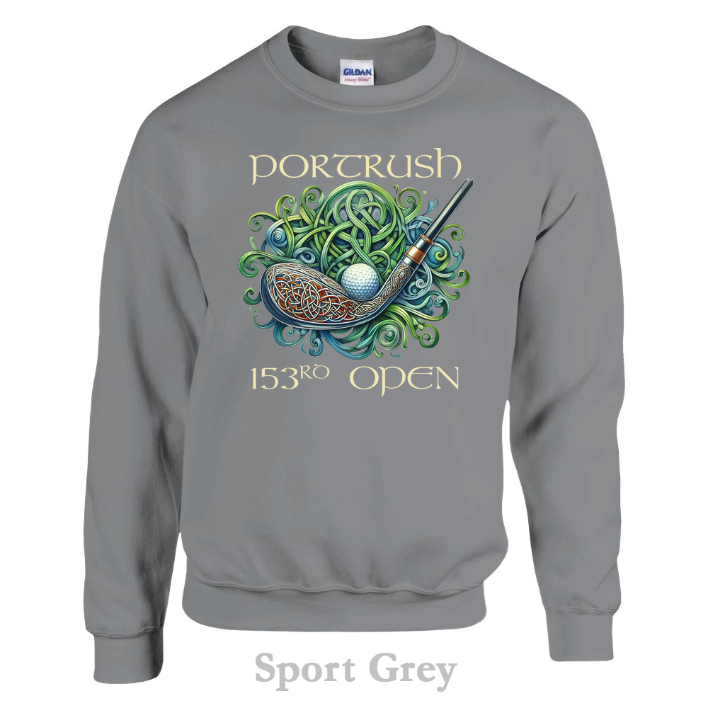 Sports grey Sweatshirt - 153rd Open at Portrush Collection