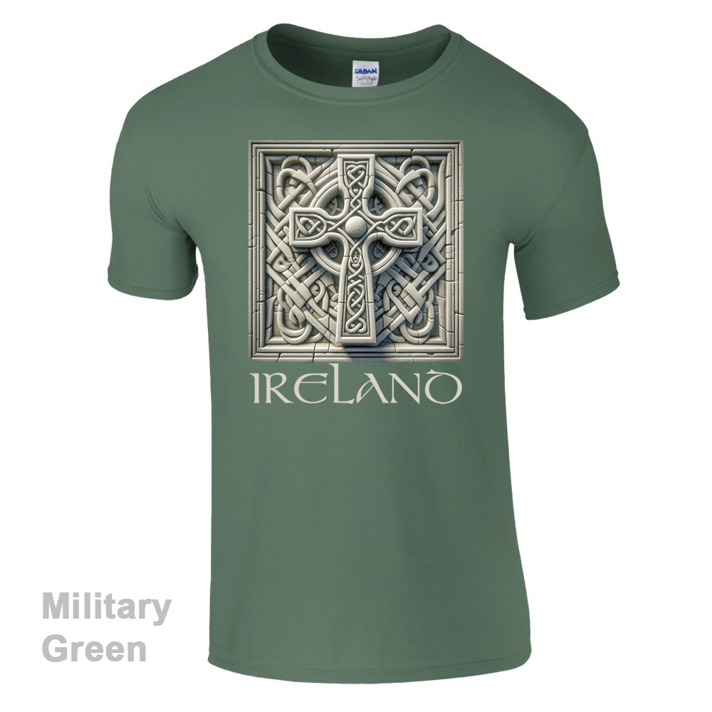 Military Green - Irish Celtic Cross Collection