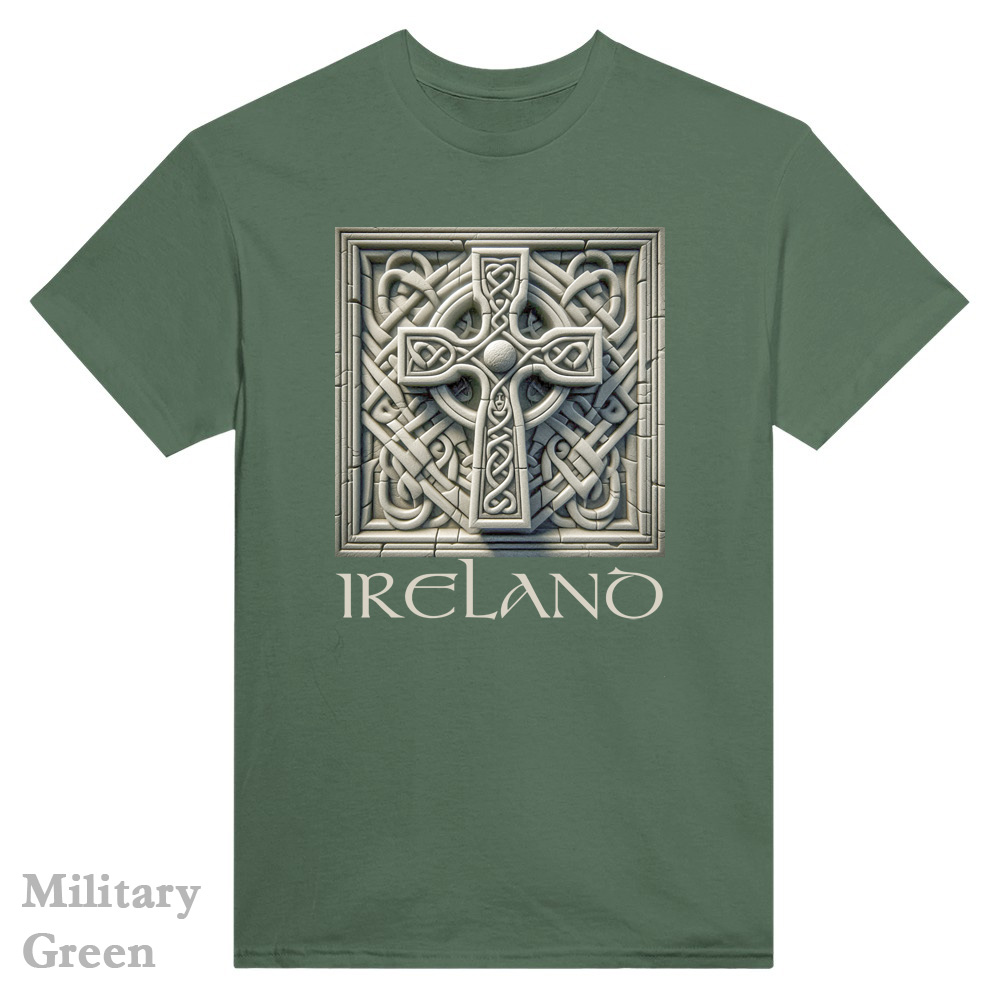 Military Green - Irish Celtic Cross Collection