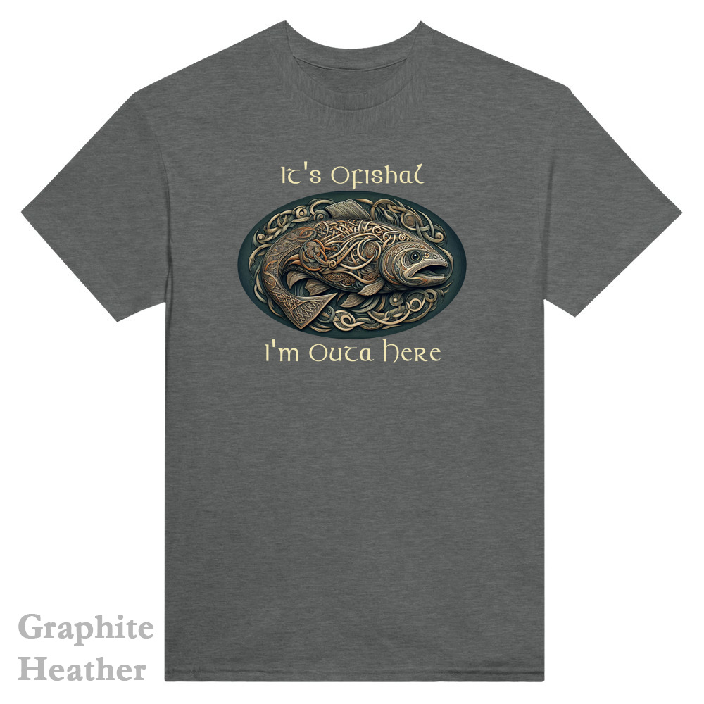 Graphite Heather T-Shirt - Celtic Salmon