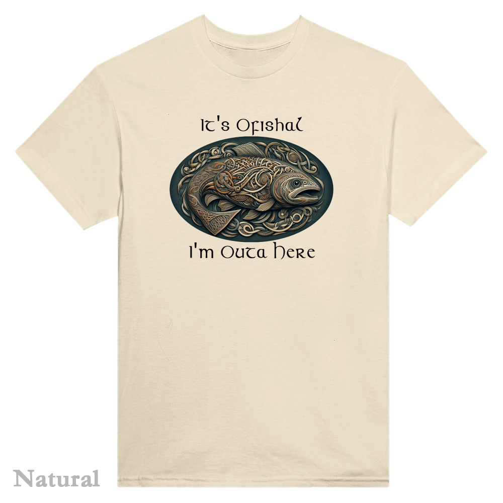 Natural T-Shirt - Celtic Salmon