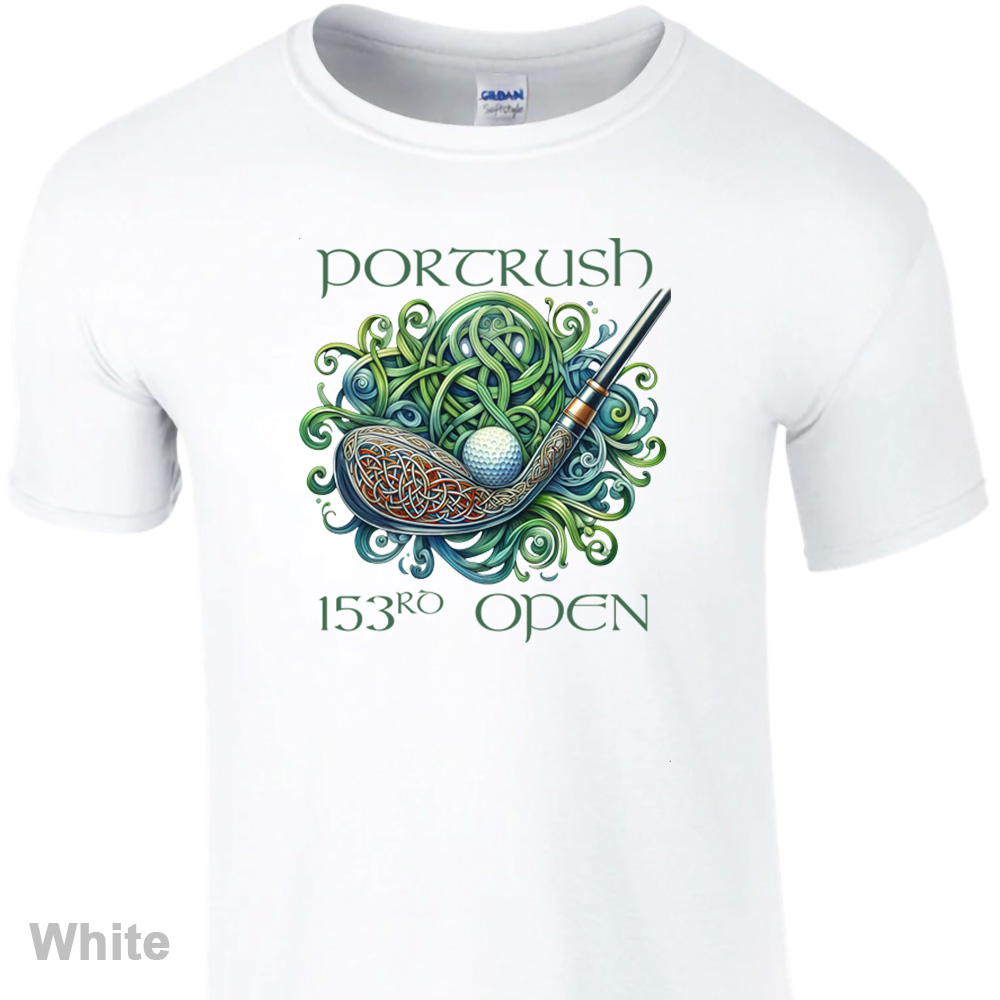 Celtic Golfing T-Shirt Fitted Softstyle - 153rd Open at Portrush Collection