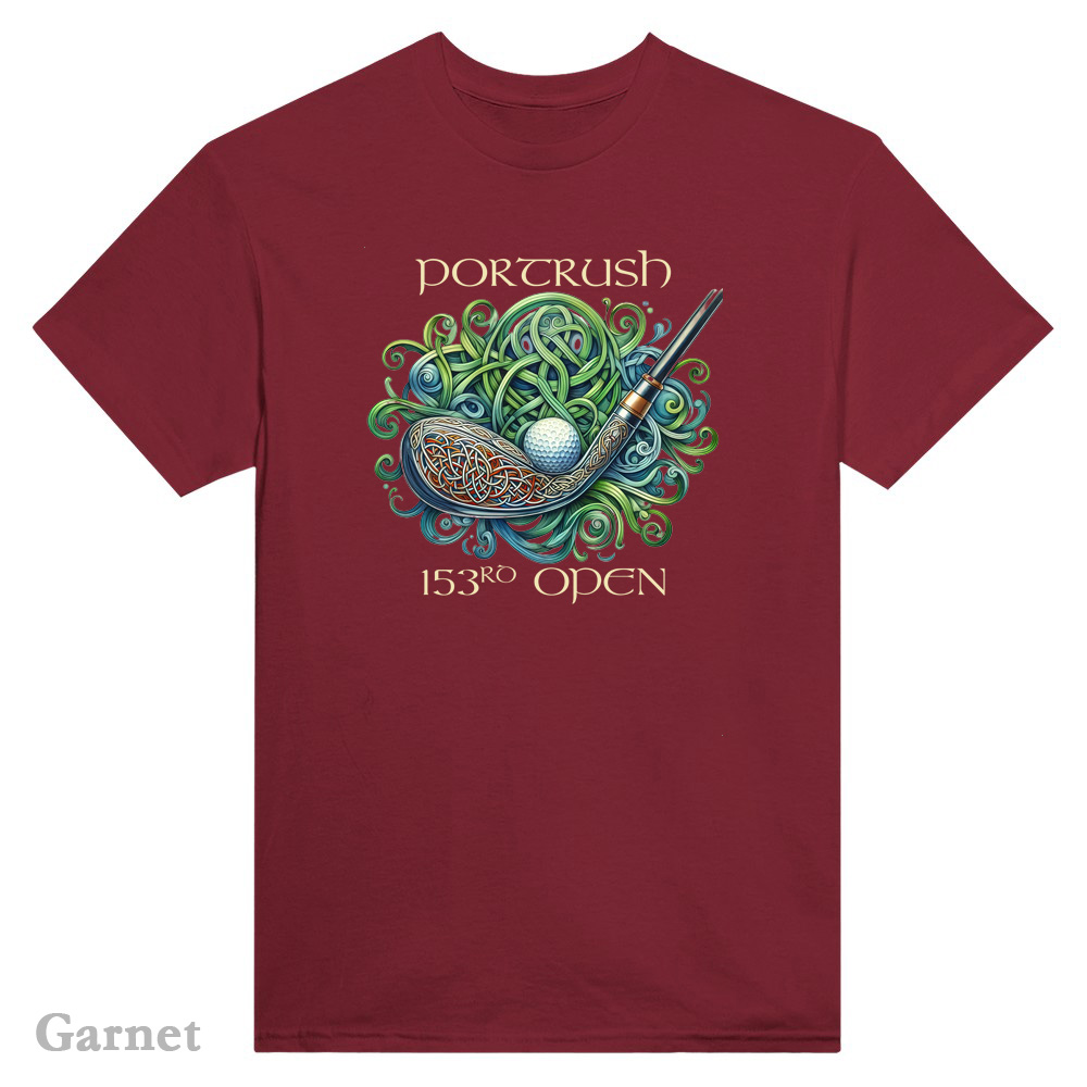 Garnet T-Shirt - Celtic golf design