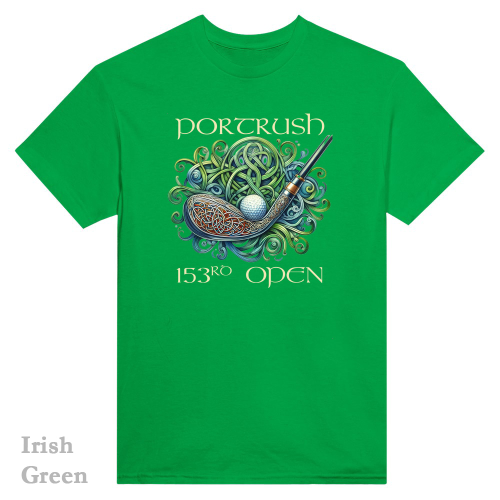 Irish Green T-Shirt - Celtic golf design