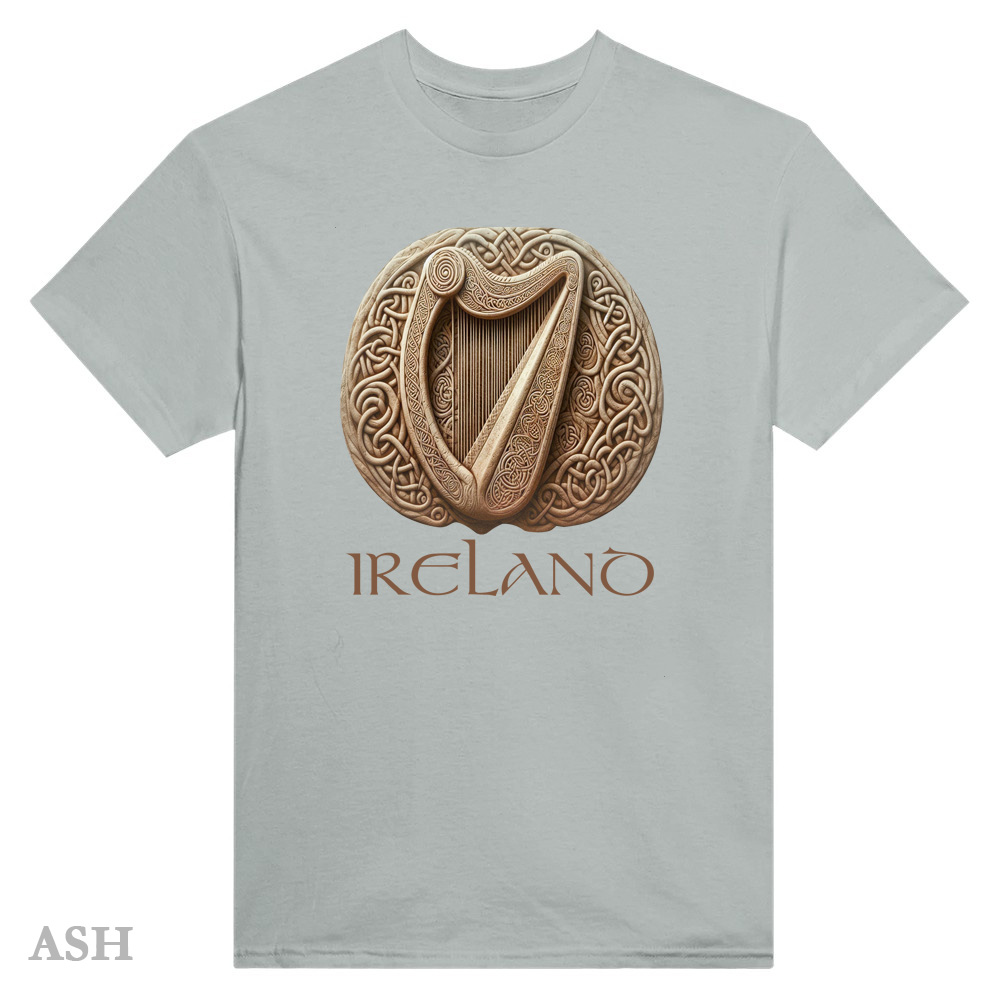 Ash - Celtic Harp T-Shirt - Irish Crish Celtic Harp Collection